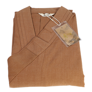 慈心缘宗觉僧服羊毛纱春秋季长褂长衫和尚服男僧衣大褂抗皱长褂