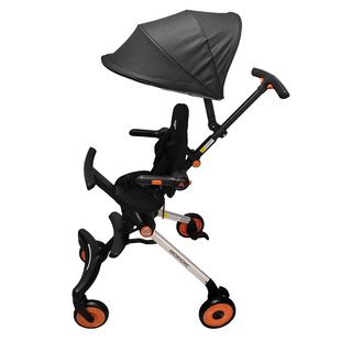 溜娃车独立遮阳蓬带支架通用阳伞am遛娃神器推车配件全棚加大防晒