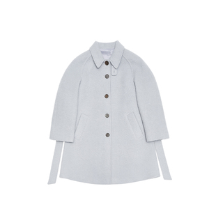 AMOMENTO 24AW 新款羊驼毛单排扣大衣翻领外套 DOUBLE BOO 买手店