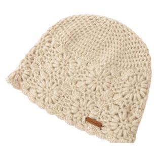 秋冬季100%纯山羊绒帽子女镂空钩花保暖毛线帽护耳包头帽毛线帽
