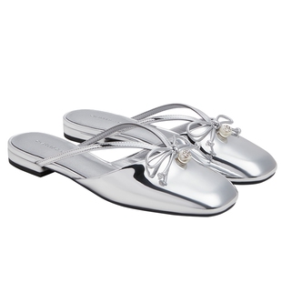 CHARLES&KEITH春季女鞋CK1-70920180蝴蝶结穆勒拖鞋凉鞋