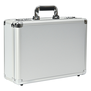 储物箱文件收纳盒铝合金箱子密码带锁工具箱保险收银钱箱手提箱式