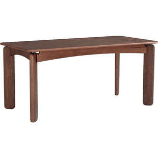 林氏法式中复古风岩板橡木全实木餐桌椅新款林氏木业可可系列