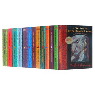 波特莱尔大冒险英文原版小说 A Series of Unfortunate Events 雷蒙斯尼奇的不幸历险系列13册全 Lemony Snicket