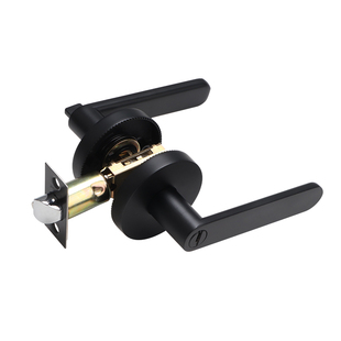 白色三杆式球形门锁室内门锁整套卫生间把手无钥匙单舌卧室执手锁