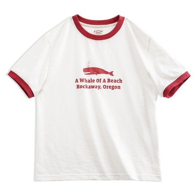 马登女装印花字母圆领宽松短袖