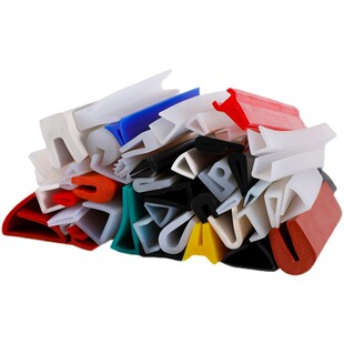 U型硅胶包边条防撞耐磨耐高温半透明玻璃鱼缸钢板封边卡边密封条