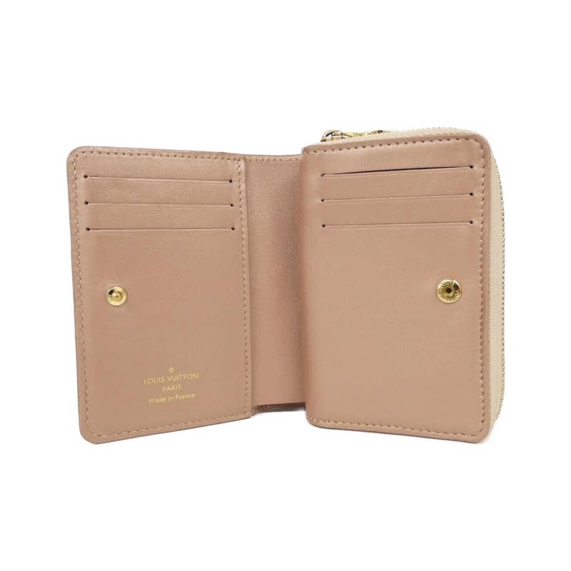 中古LV路易威登A级95新Coussin Portefeuille Loup钱包短款钱包