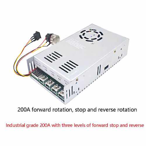 200A大功率工业调速器 直流电机减速器 正转反转 电子开关 12-48V