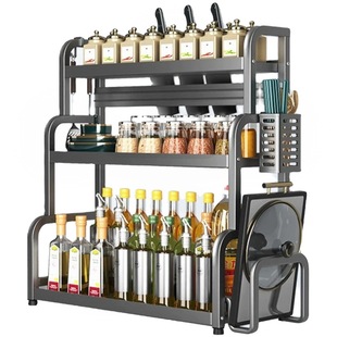 多功能厨房置物架多层收纳架用品调料品小型架子各种神器角落台面