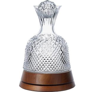 轻奢高级感水晶旋转红酒醒酒器红酒杯子套装家用快速不倒翁分酒壶