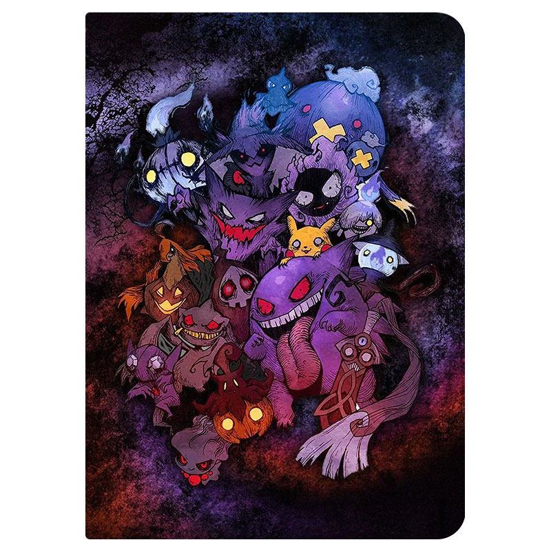 耿鬼幽灵宝可梦小众平板保护壳适用苹果iPadPro11双面彩绘13寸2025iPad笔槽Air5/6蚕丝纹Mini7卡通动漫二次元