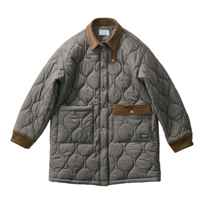 女式绗缝夹棉外套宽松廓形