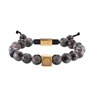 POWER IONICS男女天然火焰石手链18K镀金调节手串转运珠刻字礼物