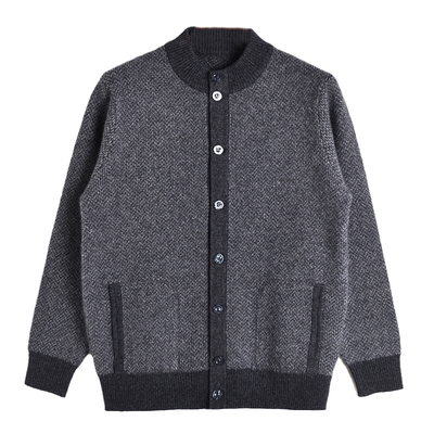 秋冬新款加厚中老年人羊毛衫外套