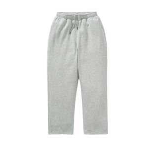 714street薄款灰色休闲卫裤男2024秋季新款宽松直筒长裤美式裤子