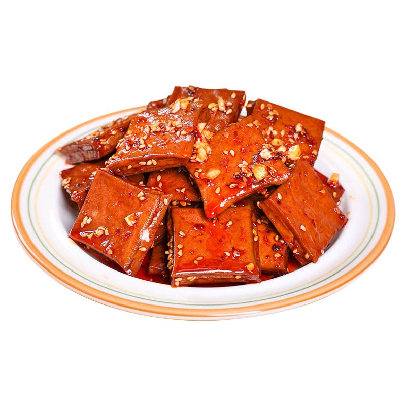 拍四送二湖南特产平江虎纹泡泡干零食麻辣小吃豆腐干辣条干
