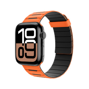【李佳绮推荐】适用苹果iwatch10手表带s11表带applewatch磁吸硅胶手环S10新款watch9/8/7运动腕带Ultra原装