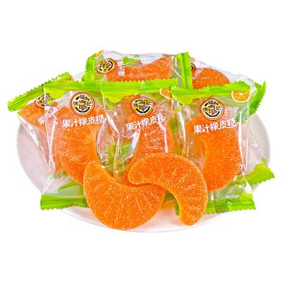 徐福记果汁橡皮糖橘子味软糖