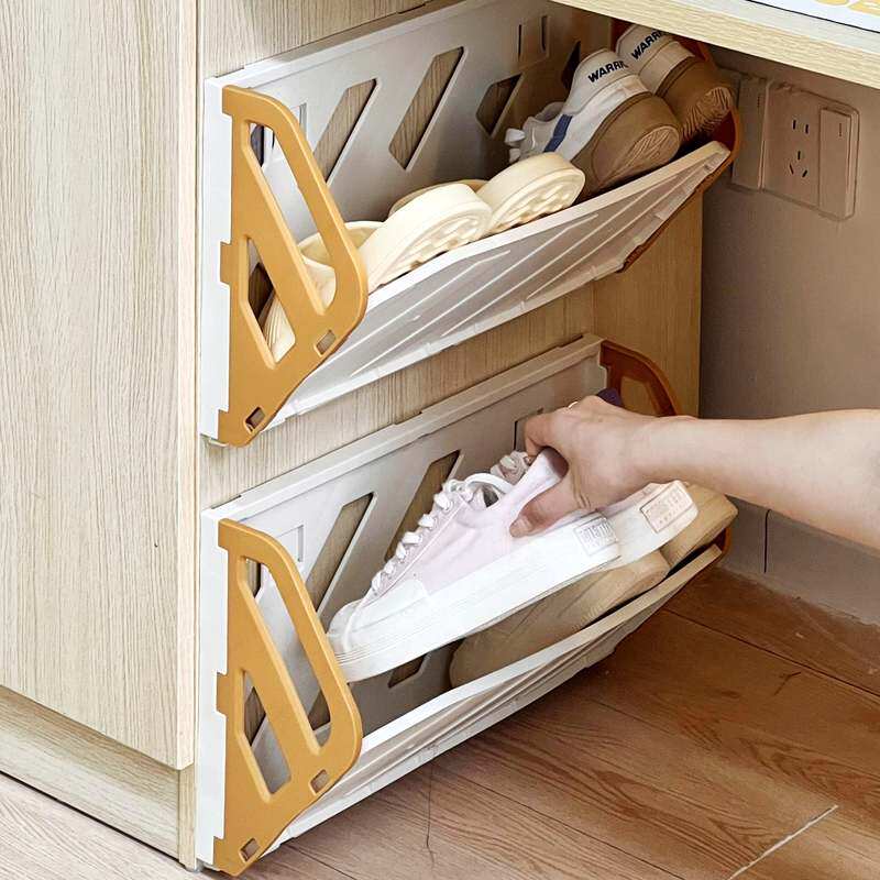 鞋架宿舍小型大学生用桌下简易折叠壁挂2025新款省空间收纳整理