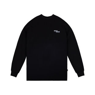 WHOOSIS（不知其名）基础logo华夫格长袖t恤秋冬打底衫男百搭情侣