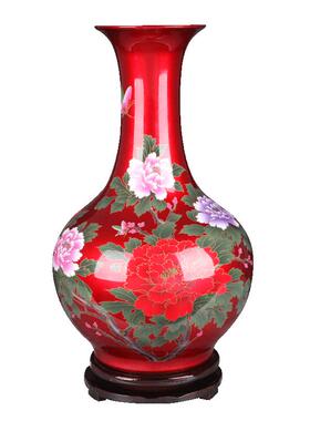 景德镇蓝色中式风家居客厅工艺品