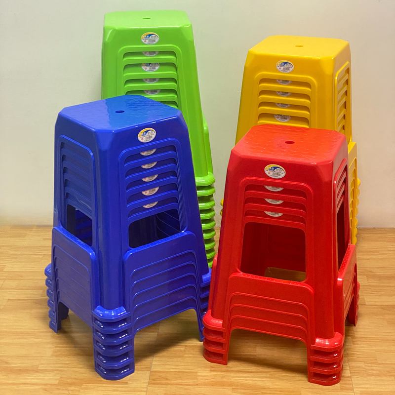 加高加厚款塑料凳子耐用工作凳展会户外演唱会结实坐椅可叠放