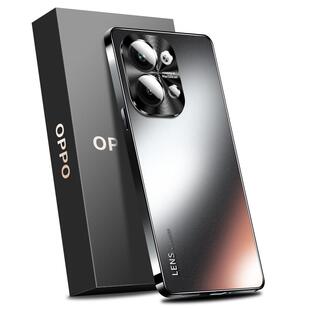 适用于opporeno9手机壳reno9pro新款磨砂玻璃金属镜头全包防摔女男士高级感保护套Oppo简约高端por新品5g超薄