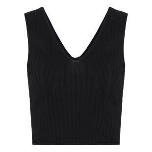 HPLY荷比俪季新款女别致v领气质毛衫马甲HDD12650050