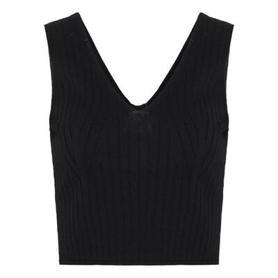 HPLY荷比俪季新款女别致v领气质毛衫马甲HDD12650050