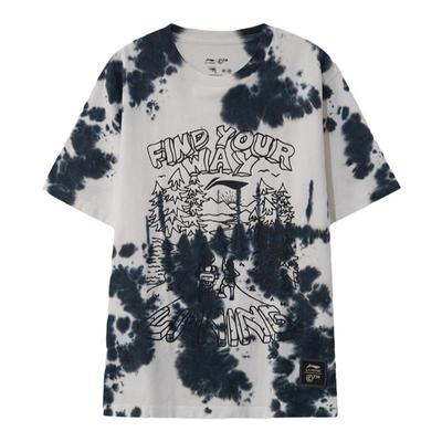 李宁正品宽松运动休闲短袖T恤