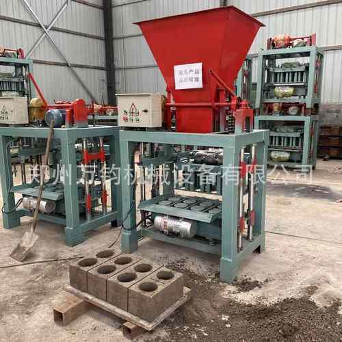 厂家直供漏斗式制砖生产线自动布料免烧制砖机水泥压砖机打砖机
