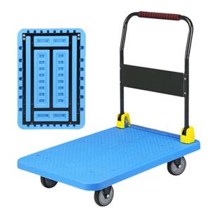 小推车拉货平板车手推车搬运车快递员手拉车折叠小拖车拉重物神器