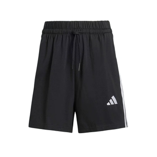 adidas阿迪达斯三条纹棉质高腰基础款五分裤夏女针织短裤 JD0908