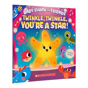 进口英文原版 一闪一闪亮晶晶，你是个明星!Twinkle, Twinkle, You're a Star! 低幼儿童英语启蒙绘本 宝宝睡前儿童歌谣图画书