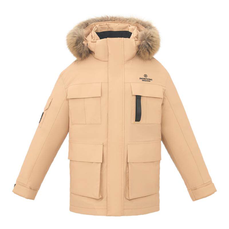 雪中飞貉子毛领户外羽绒服