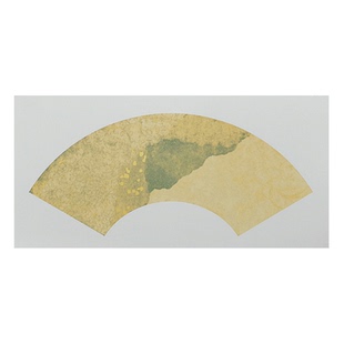 志道堂加厚蜡染卡纸硬卡扇形扇面宣纸半生半熟儿童书法作品长方形镜片纸毛笔书法工笔画宣卡纸装裱镜面镜片纸