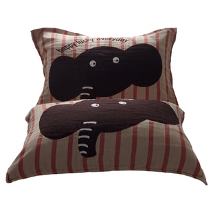 美拉德色系枕巾一对装纯棉纱布加厚加大全棉情侣家用成人枕头盖巾