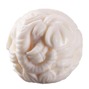 潮世代猛犸象牙雕刻小萌象大象圆珠隔珠金刚星月菩提手串diy配饰