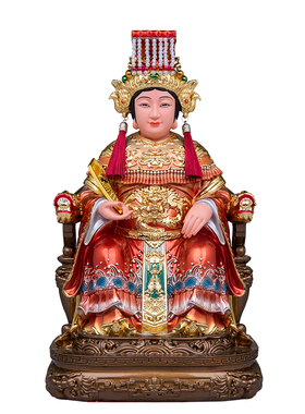 树脂彩绘妈祖娘娘供奉摆件