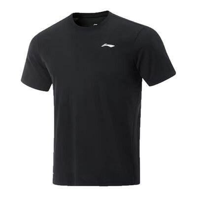 李宁正品健身系列男女同款排湿速干百搭圆领运动短袖T恤ATSV075