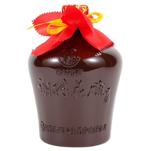 谢村桥牌 1L坛装谢村花雕黄酒半甜型11度黄酒