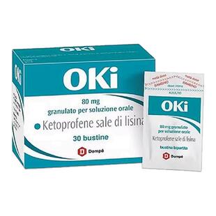 香港直邮 意大利OKi止痛颗粒80mg30包酮洛芬镇痛抗炎感冒发热头痛