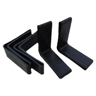 角钢铁货架脚垫黑色塑料外脚套底座保护家具防滑橡胶制品包邮