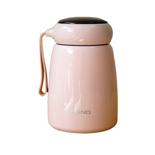 轻奢旅行提绳学生保温杯小巧可爱便携304不锈钢办公室少女带茶漏