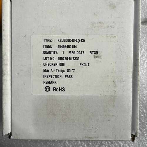 溢价-库顿KUDOM KSQF480D60 继电器，装过机未使用，