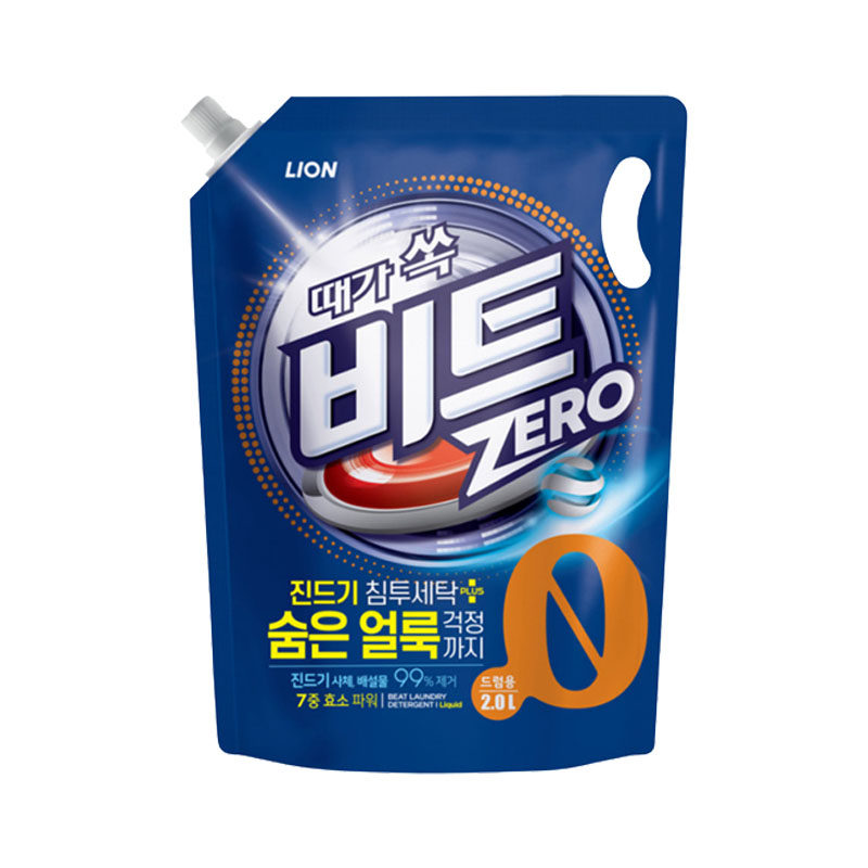 韩国CJ LION希杰狮王碧特强力浓缩去螨虫洗衣液一般滚筒洗衣机用