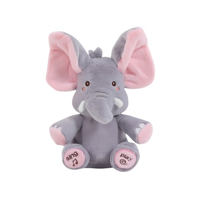 儿童躲猫猫安抚玩偶大象玩具0-3-7婴儿抬头练习训练学习互动说话