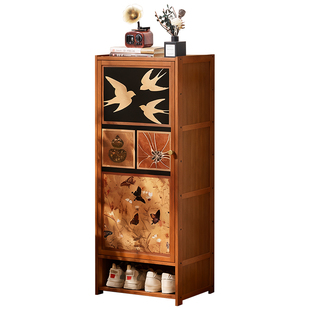 鞋架子多层家用门口小窄入户宿舍小型简易带门鞋柜出租房室内好看