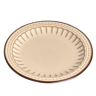 法式复古浮雕陶瓷西餐盘高级感家用意面盘牛排盘创意菜盘沙拉盘子